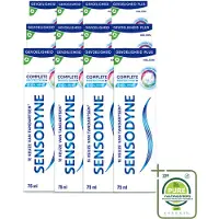 Sensodyne 12 x – Tandpasta – Complete Protection + Cool Mint – 75 ml - Grootverpakking - Vaatwasstrips - Gevoelige Tanden - Tandpasta - Mondverzorging - Tandgevoeligheid - Tandplak