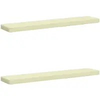 vidaXL 2-delige Bankkussens VUGHT 2 st 100% Polyester Crèmekleurig