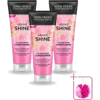 John Frieda 3 x Vibrant Shine Kleurconditioner - 250 ml - Voordeelverpakking - 3 stuks