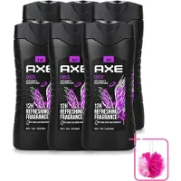 Axe 6 x – Douchegel – Excite - 250 ml - Bulkverpakking - Douchegel - Douchemop - Zwarte peper