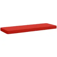 vidaXL 1-delig Bankkussen VUGHT 100% Polyester Rood 120 x 40 x 5 cm
