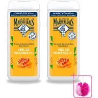 Le Petit Marseillais 2 x – Douche & Bad – Honing – 650 ml - Bulkverpakking - Douche en bad - Douchemop - Honing