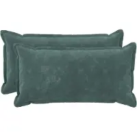 vidaXL Kussen met kussen HOUTEN 2 st Zee blauw Microfiber Fleece
