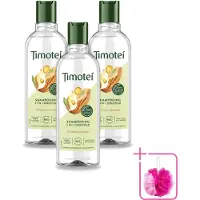 Timotei 3 x - Shampoo - Amandelolie - 2in1 - Alle haartypes - 300ml - Bulkverpakking - 2in1 shampoo en conditioner - Douchemop - Amandelolie shampoo