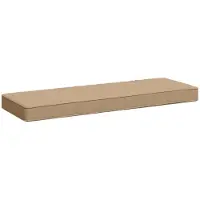 vidaXL 1-delig Bankkussen VUGHT 100% Polyester Zand 80 x 30 x 5 cm