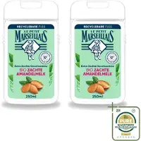 Le Petit Marseillais 2 x – Douchecrème – Zoete Amandel – Hydraterend – 250 ml - Wasstrips - Douchecrème - Amandel - Hydraterend - Zachte Reiniging - Natuurlijke Ingrediënten