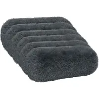 vidaXL Kussen 6 st HEERLEN Antraciet Ø 15 x 40 cm PV Fleece