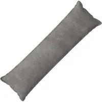 vidaXL Kussen HOUTEN Lichtgrijs 40 x 145 cm Microfiber Fleece