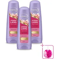 Unilever 3 x Andrélon Conditioner Levendig Lang - 200 ml - Voordeelverpakking - 3 stuks