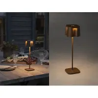 Gnosjö Konstsmide Tafellamp buiten | Nice | 2700-3000K | IP54 | 2.5W | Roestbruin |