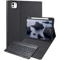 Accezz Bluetooth Keyboard Bookcase voor de Apple iPad Pro 11 (2025) M5 / (2024) M4 - QWERTY / NL - Zwart