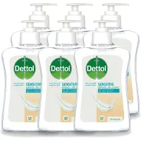 Dettol 6 x – Handzeep Gevoelige Huid – Mild & Verzorgend – 250 ml - Voordeelverpakking - 6 stuks