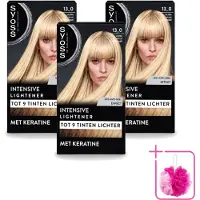 Syoss 3 x - Coloration 13-0 Ultra Plus Lightener - Haarverf - Grijsdekking - Vermindert Haarbreuk - Maximale Oplichting - Bulkverpakking - Haarkleur - Douchemop - Oplichting