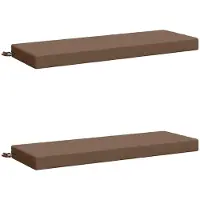 vidaXL Bankkussens SOEST 2 st 100% Polyester Taupe 100 x 40 x 8 cm