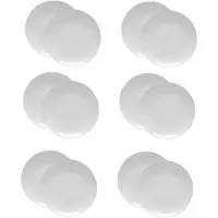 Lubiana Hotel Boss Platte Borden 31 cm - 12 Stuks - Wit Porselein