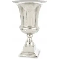 Artpol Zilverkleurige Metalen Vaas - 48x30 cm