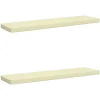 vidaXL 2-delige Bankkussens VUGHT 2 st 100% Polyester Crèmekleurig