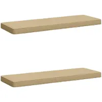 vidaXL 2-delige Bankkussens VUGHT 2 st 100% Polyester Beige