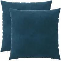 vidaXL Kussen met kussen HEERLEN 2 st Blauw fluweel