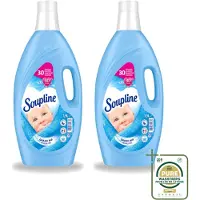 Soupline 2 x – Wasverzachter – Hemels Fris – 1,9 L - Wasstrips - Wasverzachter - Wasgoed Verzachter - Hemels Fris - Wasverzachter Hemels Fris - Wasverzachter Voor Kleding