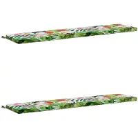 vidaXL Bankkussens SOEST 2 st 100% Polyester Meerkleurig