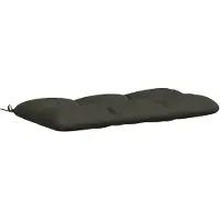 vidaXL Bankkussen VIANEN 100% Polyester Antraciet 100 x 60 x 12 cm