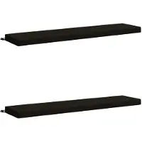vidaXL Bankkussens SOEST 2 st 100% Polyester Zwart 170 x 40 x 8 cm