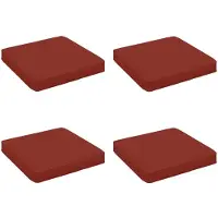 vidaXL 4-Piece Zitkussens VUGHT 4 st 100% Polyester Rood