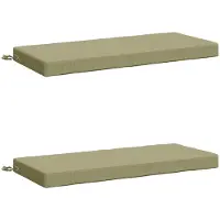 vidaXL Bankkussens SOEST 2 st 100% Polyester Lichtgroen