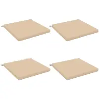 vidaXL Zitkussens SOEST 4 st 100% Polyester Crèmekleurig