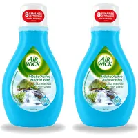 Air Wick 2 x – Luchtverfrisser – Actieve Wiek Fresh Water – 375 ml - Voordeelverpakking - 2 stuks