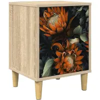 vidaXL Nachtkastje LOCHEM Sonoma Eiken 36 x 33 x 50 cm Bewerkt hout