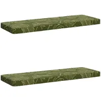 vidaXL 2-delige Bankkussens VUGHT 2 st 100% Polyester Blad Design