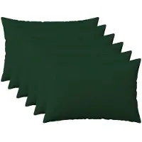 vidaXL Kussensloop 6 st HEERLEN Donkergroen 50 x 70 cm Stof