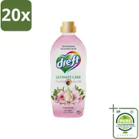 Dreft 20 x - Ultimate Care - Wasverzachter - Roze Bloem - Anti-Veroudering - 40 Wasbeurten - Grootverpakking - Wasverzachter - Kleurbescherming - Anti-veroudering - Collageen - Roze Geur