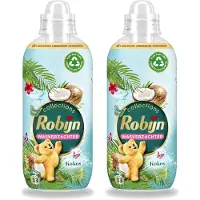 Robijn 2 x - Kokos Sensation - Wasverzachter - Tropische Geur - 33 Wasbeurten - 825 ml - Voordeelverpakking - 2 stuks