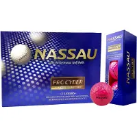 Nassau Pro Cyber - Golfballen - 12 stuks - Pink