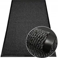 Oxide Zwarte deurmat 60x90 cm - Antislip, waterdicht, voor binnen en buiten