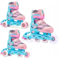 Raven Etta 3-in-1 Kinder Skates - Verstelbaar maat 27-30, LED wielen