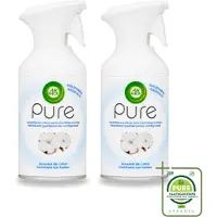 Air Wick 2 x - Spray - Zachtheid Van Katoen - Luchtverfrisser - 250 ml - Grootverpakking - Vaatwasstrips - Luchtverfrisser - Katoengeur - Frisheid - Geurneutraliseren - Droge Nevel