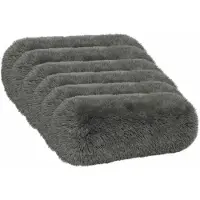 vidaXL Kussensloop 6 st HEERLEN Lichtgrijs Ø 15 x 40 cm PV Fleece