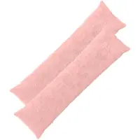 vidaXL Kussensloop 2 st HEERLEN Roze 40 x 145 cm Nep Konijnenbont