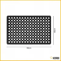 Korbi Gevulde Rubberen Deurmat 60x90cm - Antislip en Weerbestendig