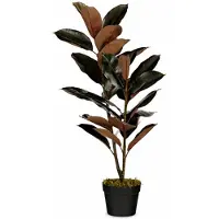 Mica Decorations Kunstplant Rubberplant Rood