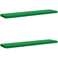 vidaXL 2-delige Bankkussens VUGHT 2 st 100% Polyester Groen