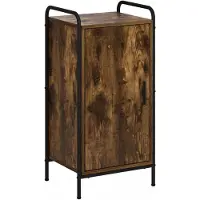 vidaXL Dressoir Gerookt eiken 97 x 33 x 81 cm Bewerkt hout