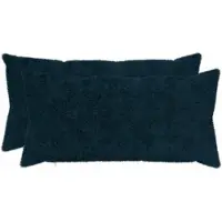 vidaXL Kussensloop 2 st HEERLEN Marineblauw 40 x 70 cm