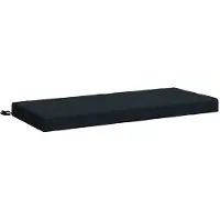 vidaXL Bankkussen SOEST 100% Polyester Donkerblauw 110 x 50 x 8 cm