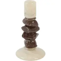 Light & Living - Kandelaar ESTINA - Bruin - 11.5x11.5x23 cm