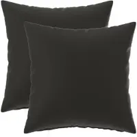 vidaXL Kussen met kussen HEERLEN 2 st Zwart Polyester